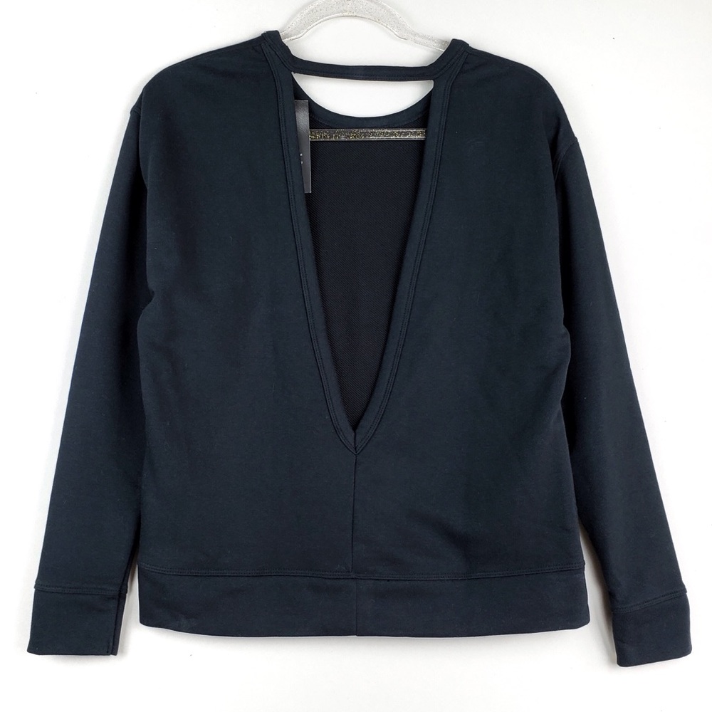 Nike Dri-Fit Versa Open Back Sweatshirt Black XS - Picture 4 of 8